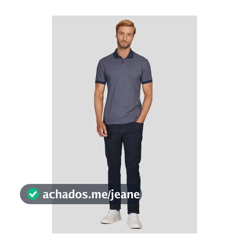 Calca Aramis Jeans Slim Basica Blue Azul 44
