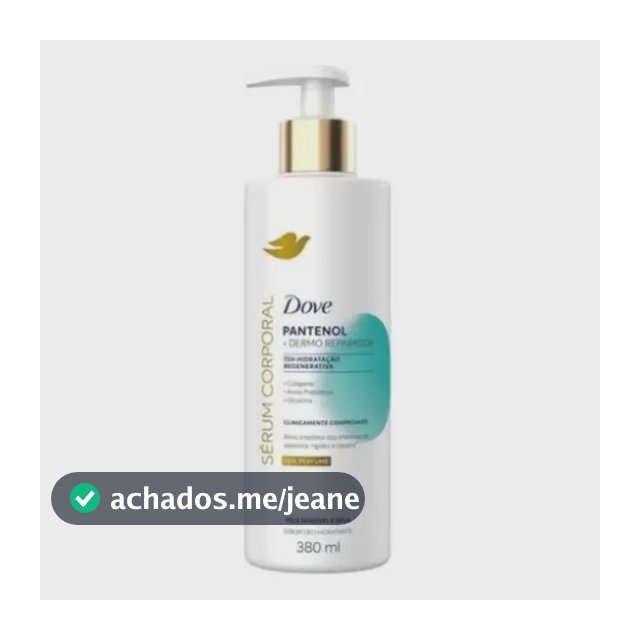 Dove Sérum Hidratante Corporal Pantenol+dermo Reparador 380ml Perfume-free