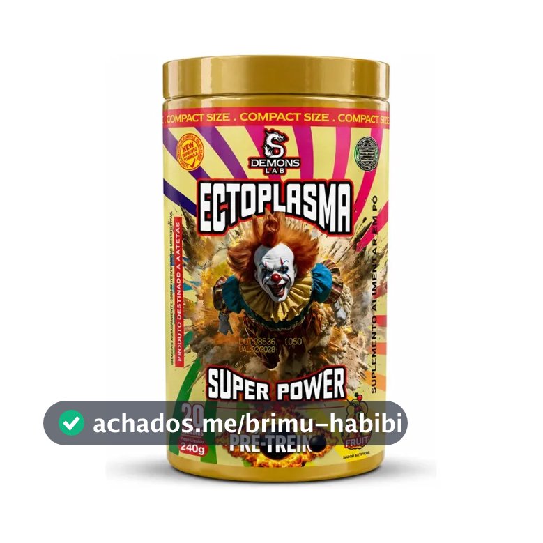 Pré-treino Ectoplasma Super Power da Demons Lab Sabor Fruit