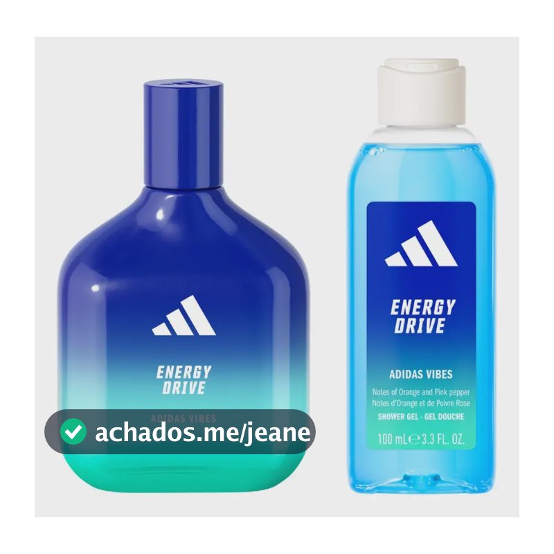 Kit Vibes Energy Drive Perfume Masculino 100 Ml + Shower Gel 100 Ml Adidas