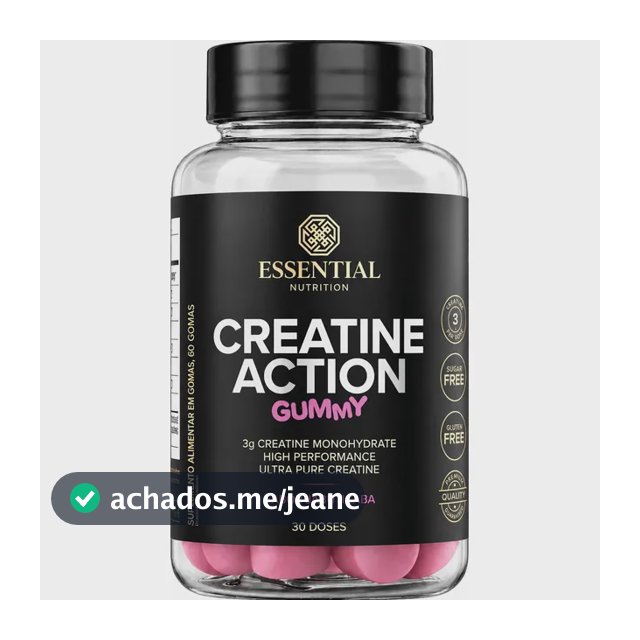 Creatine Action Gummy Essential Nutrition Creatina Em Gomas