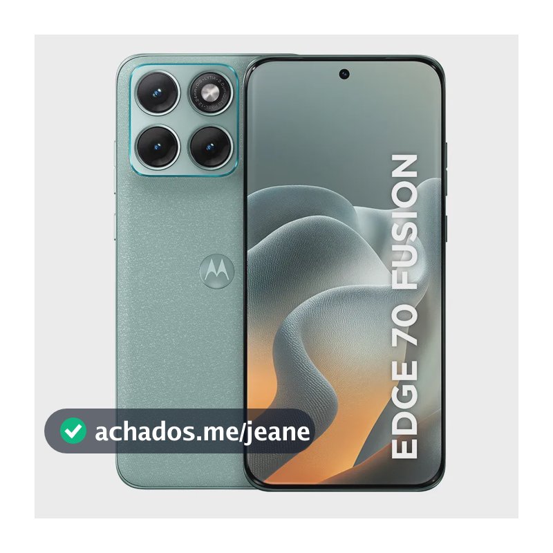 Smartphone Motorola Edge 70 Fusion 5g - 256gb 8gb Ram + 16gb Ram Boost, Camera 50mp Sony Lytia 710, Tela 1.5k Extreme Amoled 144hz - Verde Claro