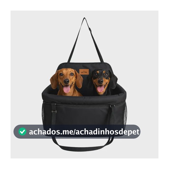 Assento Transporte Adventure Max Para 2 Pets Preto