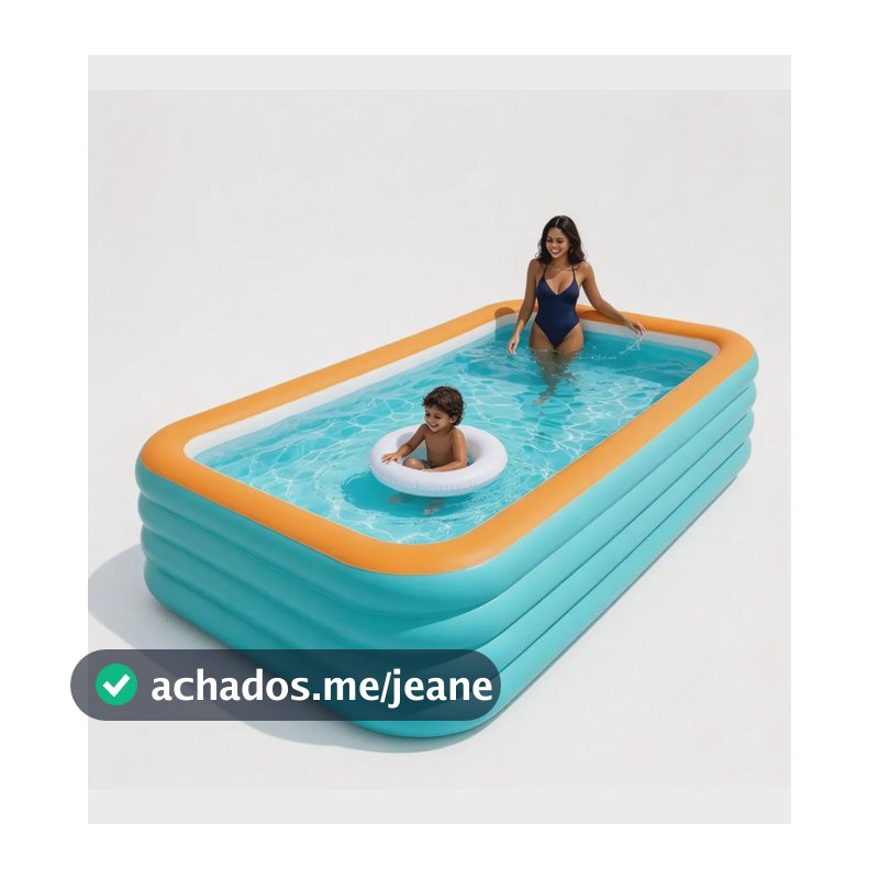 Piscina Inflável 3m 4 Camadas 3000l Bomba Ar Familiar Grande Piscina Inflável Estrutural Retangular Grande Extra Longa Bomba Resistente