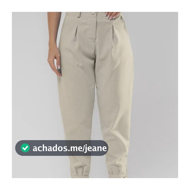 Calça Alfaiataria Linhão Com Botões Feminina Moda Lançamento
