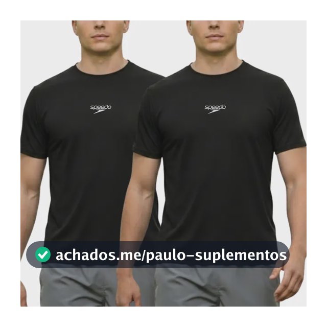 Kit 2 Camiseta Masculina Speedo Dry Fit Manga Curta Academia