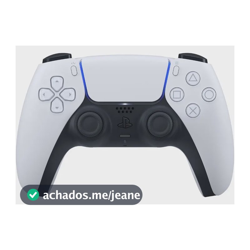 Controle Sony DualSense Branco PS5 com Sensor de Movimento e Touchpad