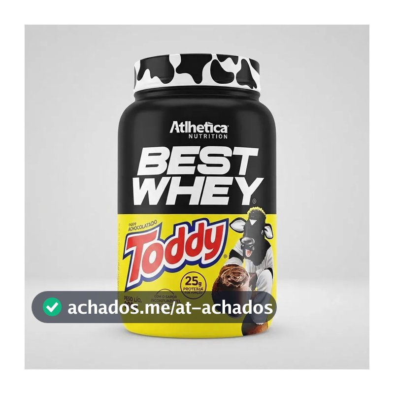 Proteína Atlhetica Nutrition Best Whey em pó sabor Toddy x 900g