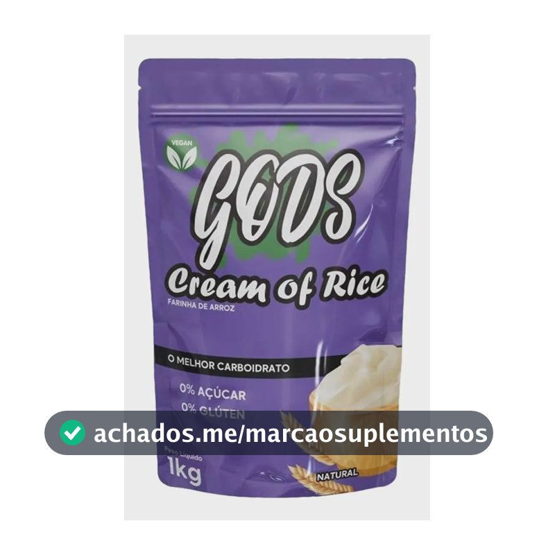 Suplemento Nutricional Esportivo Canibal Inc. Gods Cream Of Rice Natural 1kg