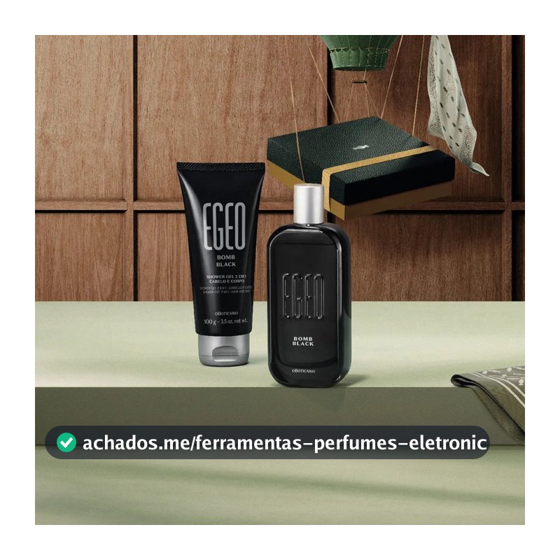 Presente Dia Dos Pais Egeo Bomb Black (2 Itens)