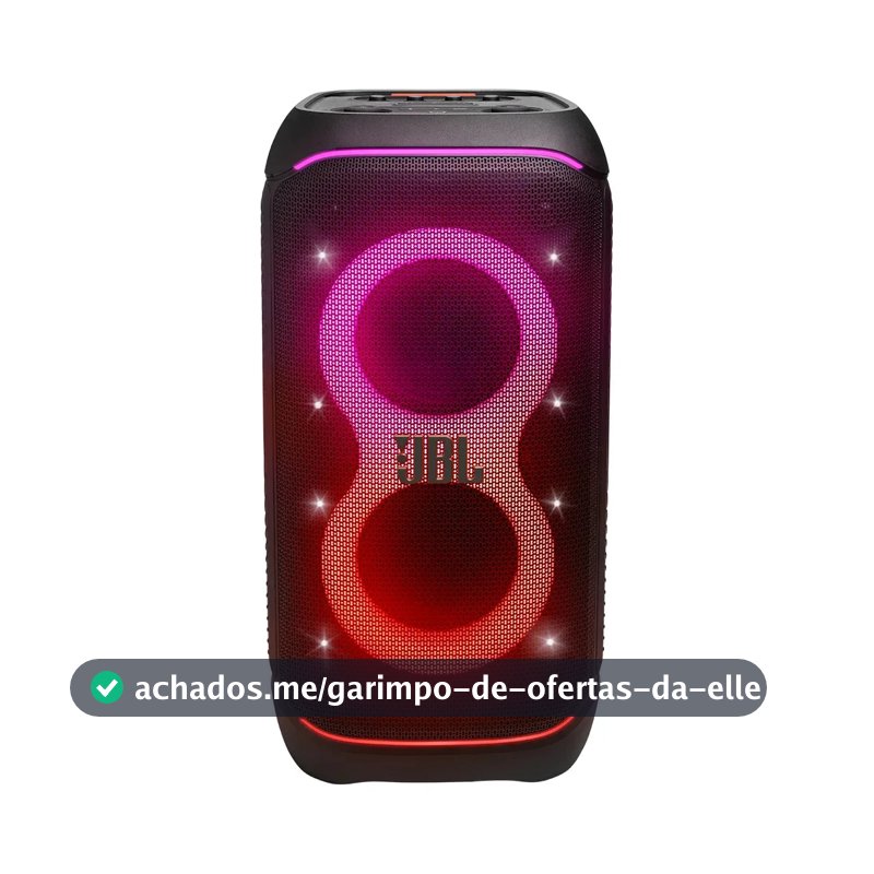 Caixa de Som JBL PartyBox Stage 320 Bluetooth Portátil Com Show de Luzes e Resistente a Respingos – 240W RMS Preta