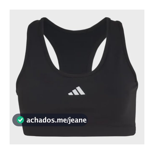 Top Treino Poliamida Suporte Medio adidas