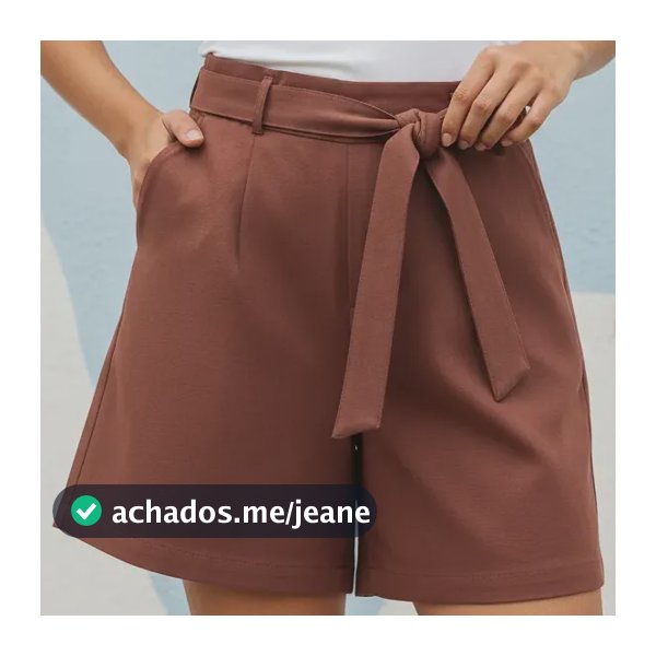 Sofisticada Shorts Bermuda Marrant Alfaiataria Amarração