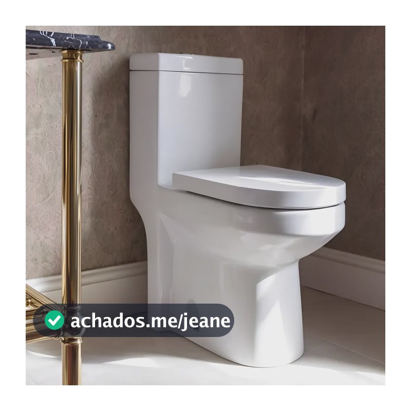 Vaso Sanitário Monobloco Moderno Caixa Acoplada Privada Branco
