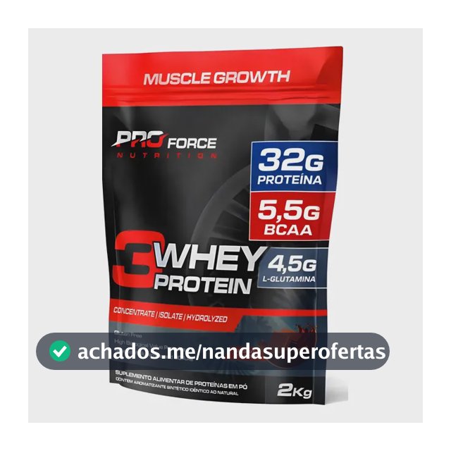 Proteína Proforce 3 Whey em pó sabor Chocolate x 2kg