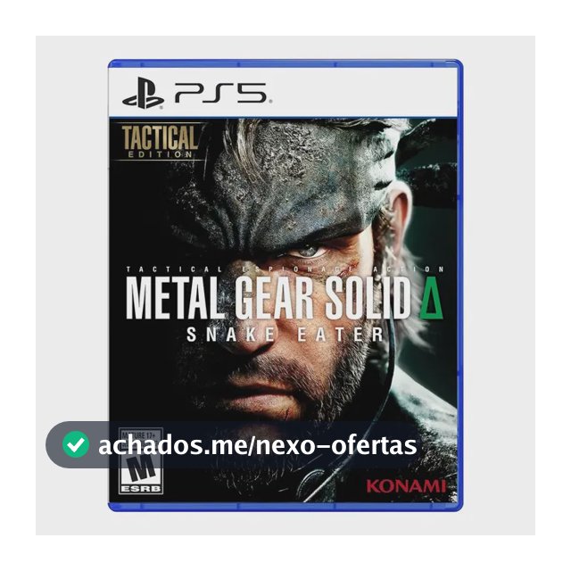 Metal Gear Solid Delta Snake Eater Tactical Ed. Ps5 Fisico