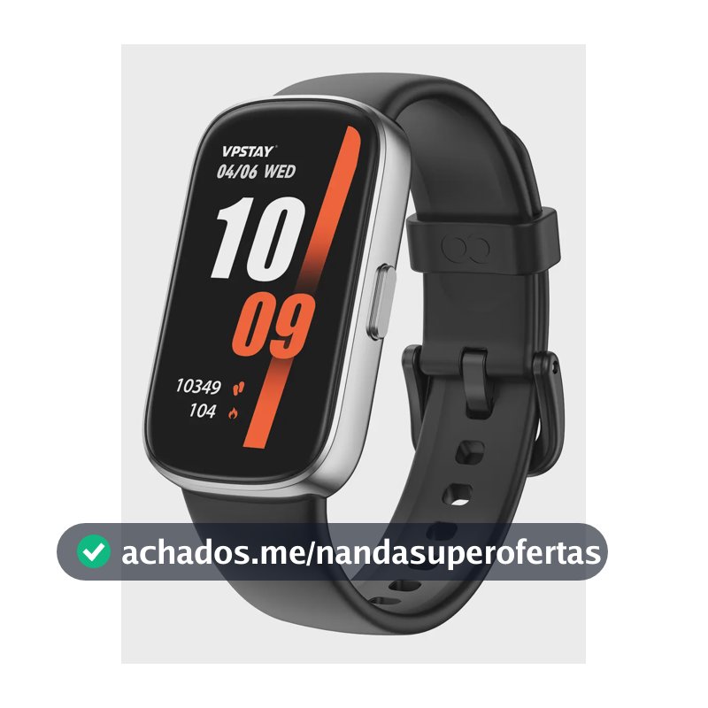 Relógio Inteligente Smart Band Sports E À Prova De Água Caixa Preto