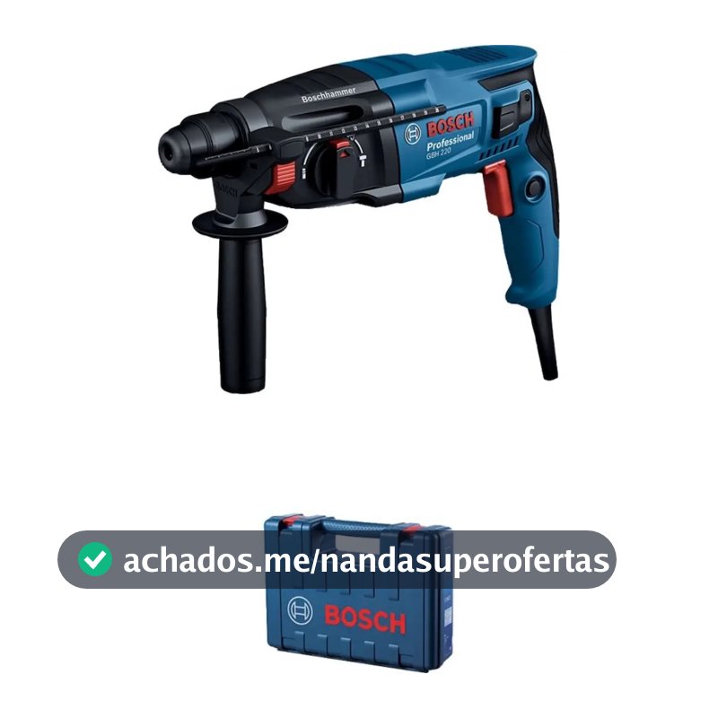 Martelo Rompedor Bosch Professional Gbh 220 Azul com 720W de Potência