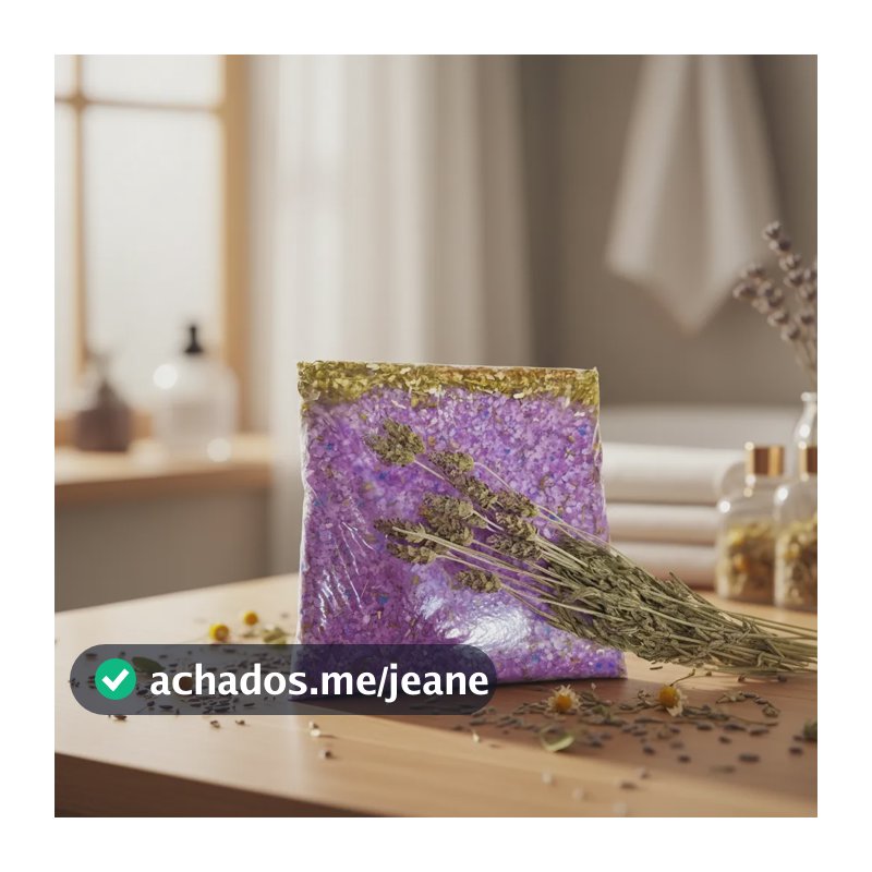Escalde Pés 1kg Lavanda E Alfazema Com Camomila + Ervas