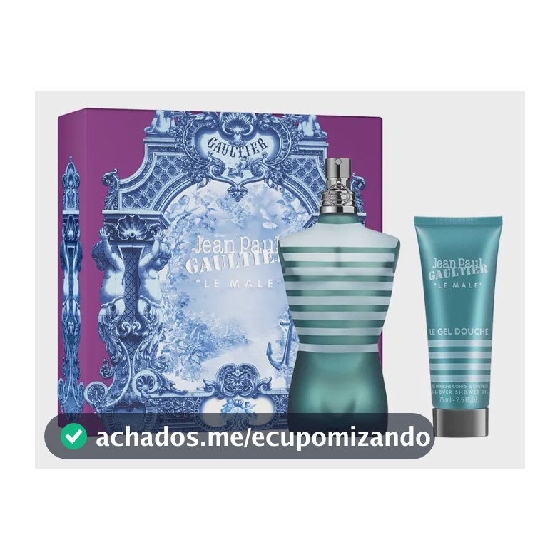 Conjunto de perfume Jean Paul Gaultier Le Male EDT 75 ml + Gel de banho 75 ml FD25 EDT 75 ml para homens