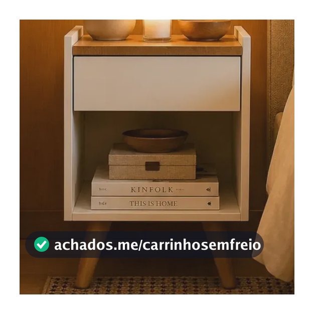 Mesinha De Cabeceira Lateral Retro Luxo Branco Fosco Gaveta