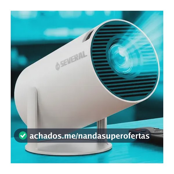 Projetor Smart Portátil Full Hd 4k Bluetooth Wifi Cor Branco Android 11.0 5g Tv Cinema Em Casa Several Importados