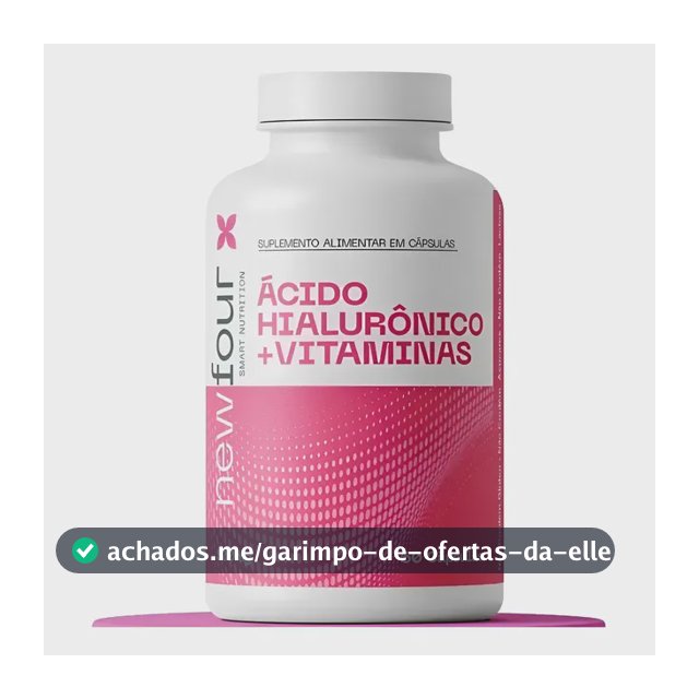 Ácido Hialurônico Vitaminas A B5 C E Zinco Cobre 60 Cápsulas Sem Sabor