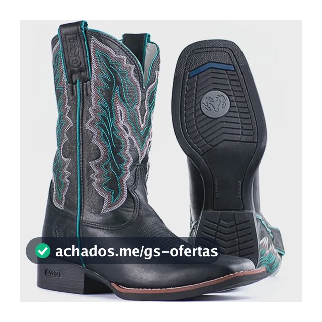 Bota Dgo 2.0 Texana Country Bordada Couro Resistente