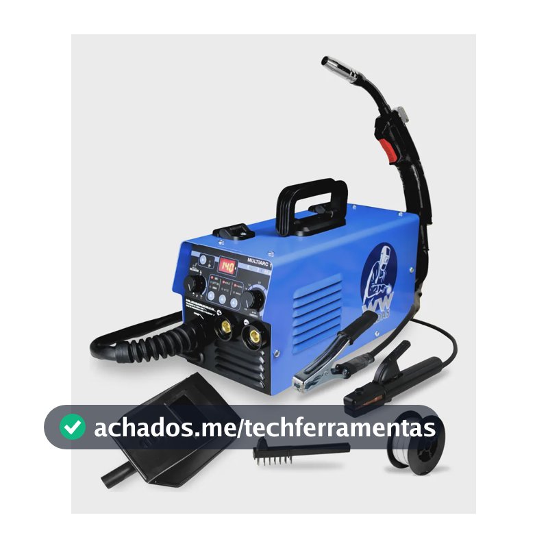 Multiarc 148 Inversora Solda Multiprocesso Mig Tig E Eletrodo 140a Cor Azul Frequência 60 Hz
