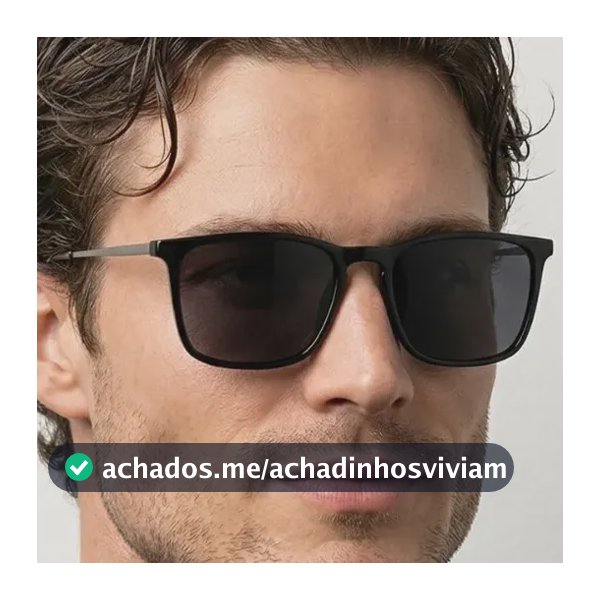 Óculos Escuro Retangular Unissex Uv400 Frete Gratis