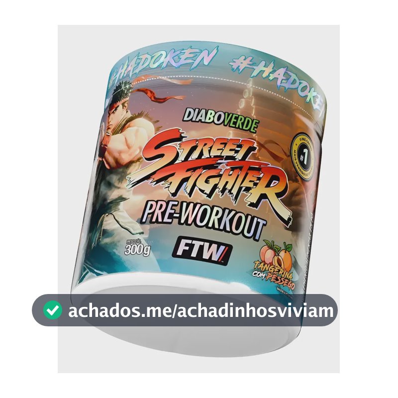 Pré Treino Dv Street Fighter 300g Tangerina C/ Pêssego -ftw Tangerina C/ Pêssego