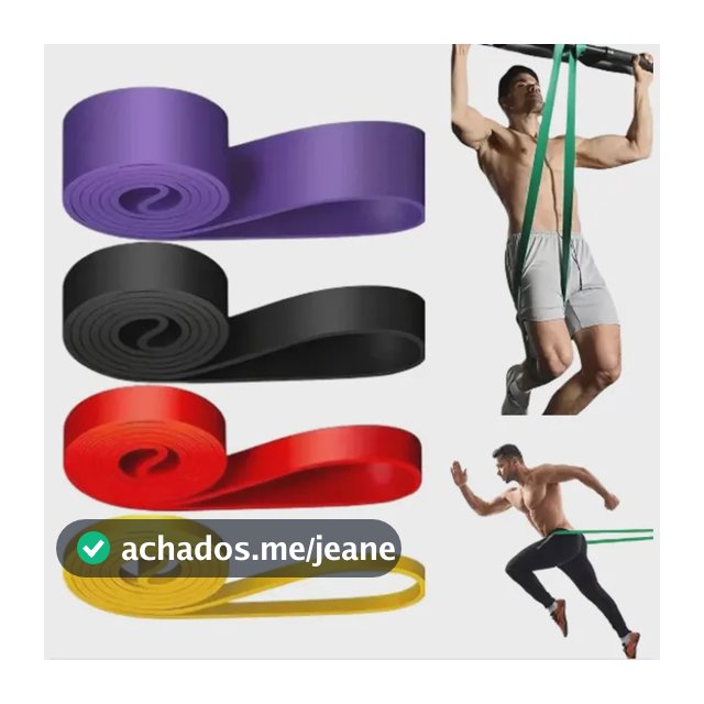 Elastico Treino Exercicio Academia Fitness Super Band Cinto Amarelo