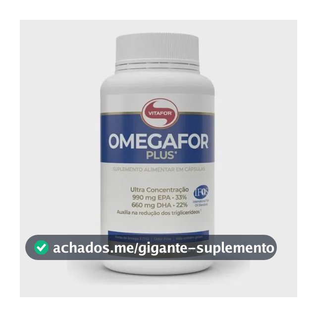Omegafor Plus 120 Cápsulas Ômega 3 Vitafor