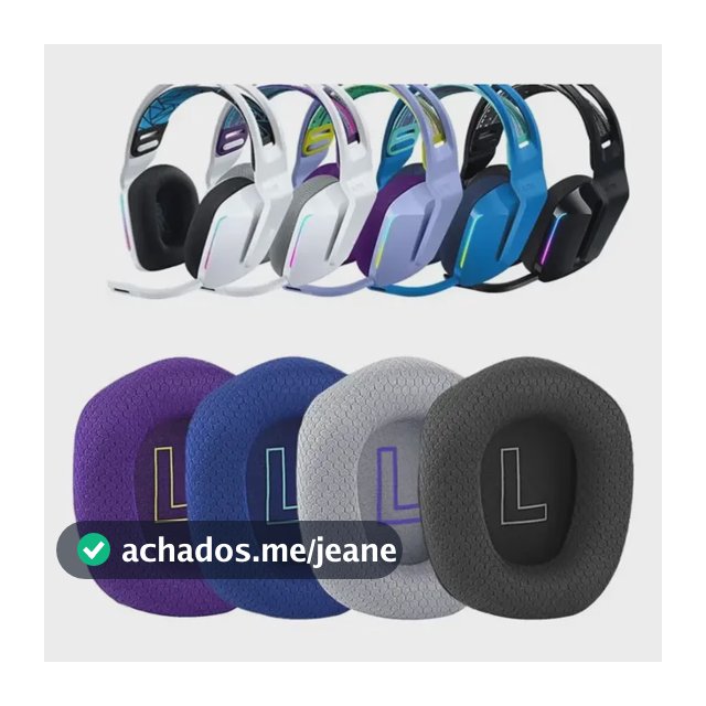 Almofada Compatível Headset Logitech G733 G335 G535 Espumas