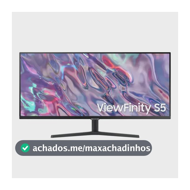 Monitor Samsung ViewFinity S5 34” UWQHD VA LS34C500GALMZD 100Hz 5(GTG) HDMI Headphone Display Port