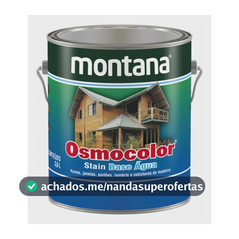 Osmocolor Stain 3,6l - Transparente Montana Base Água