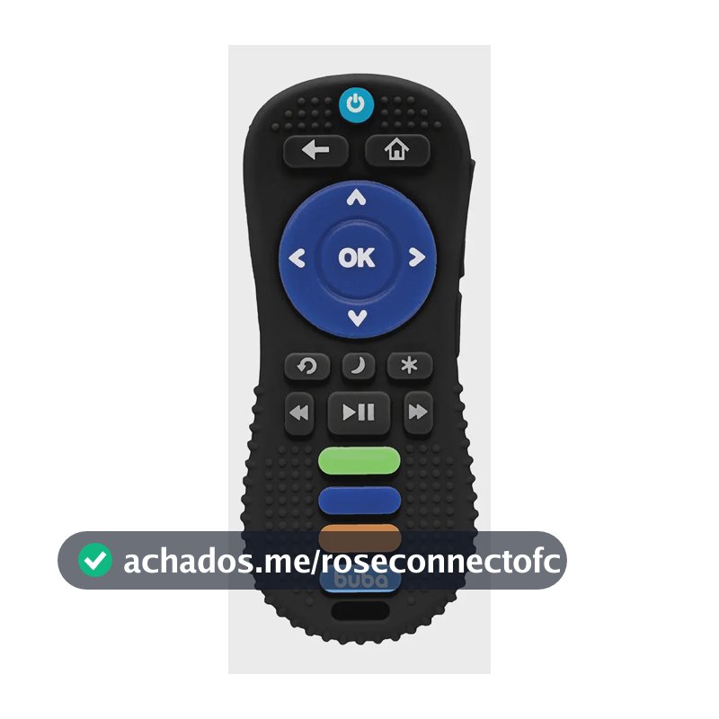 Mordedor Controle Remoto Buba Silicone Flexível Bebês +4m
