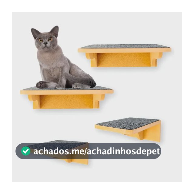 Gatificacao Prateleiras Gatos 4pçs Montados Parafusados