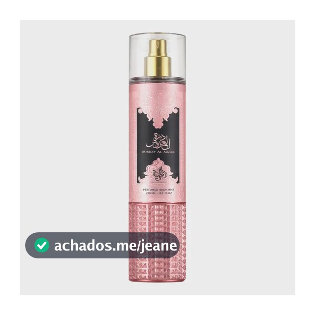 Al Wataniah Durrat Al Aroos - Body Splash 250ml