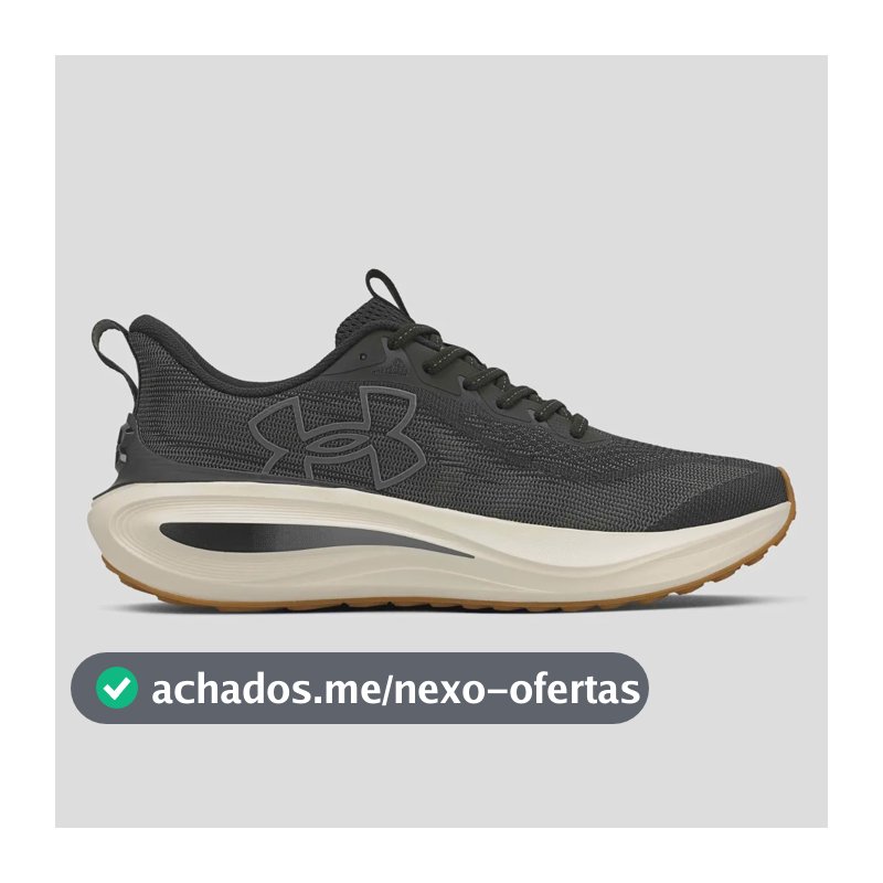 Tênis Masculino Charged Skyline 5 Under Armour Preto Liso 40 Br