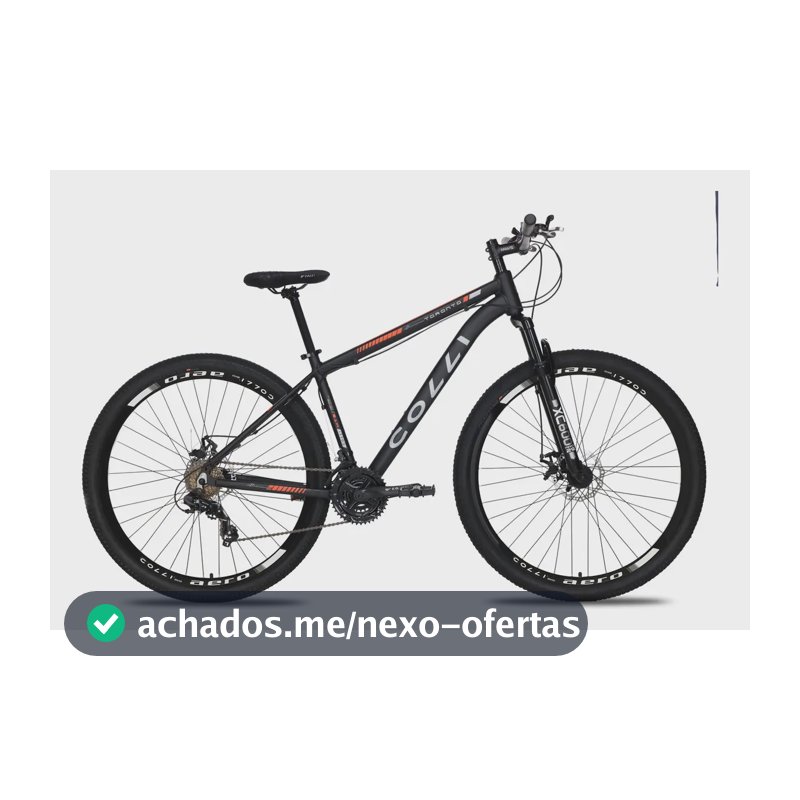 Bicicleta Colli Toronto Aluminio Aro 29 Disco-shimano 21v Cor PRETO/LARANJA NEON Tamanho do quadro 17
