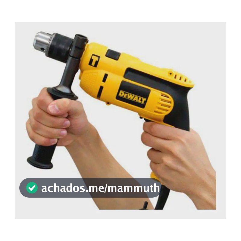 Furadeira Impacto 1/2 710w Dwd502b2 Dewalt Profissional Amarelo 60hz
