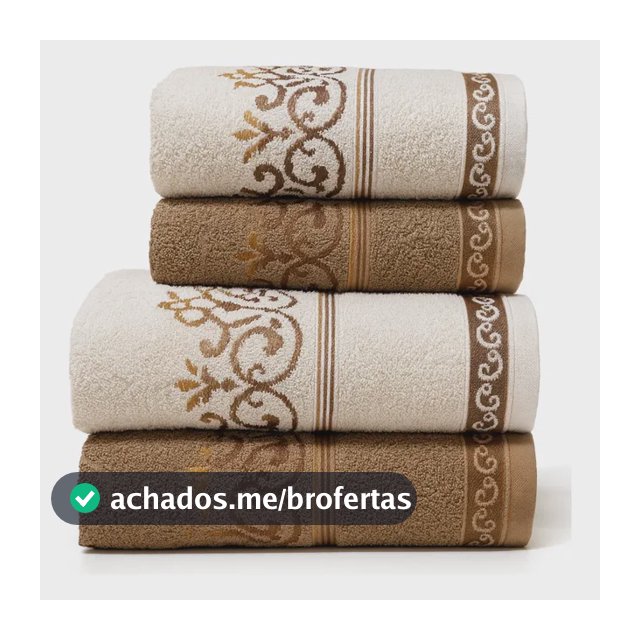 Jogo Toalhas Banho E Rosto Grossas Macias 100% Algodão 4pçs