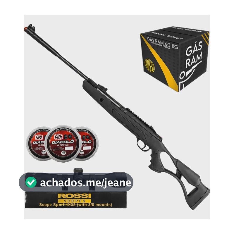 Carabina De Pressão Hatsan Airtact Pd Gás Ram / Nitro Kit Preto 6.35 Mm