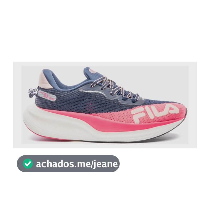 Tênis Fila Racer Speedzone Feminino Corrida E Maratona Marinho/azalea/rose Geométrico 37,0 Br