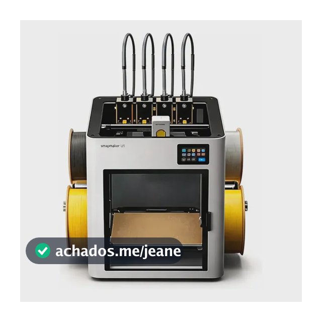 Impressora 3d Snapmaker U1 Fdm Com 4 Bicos Independentes