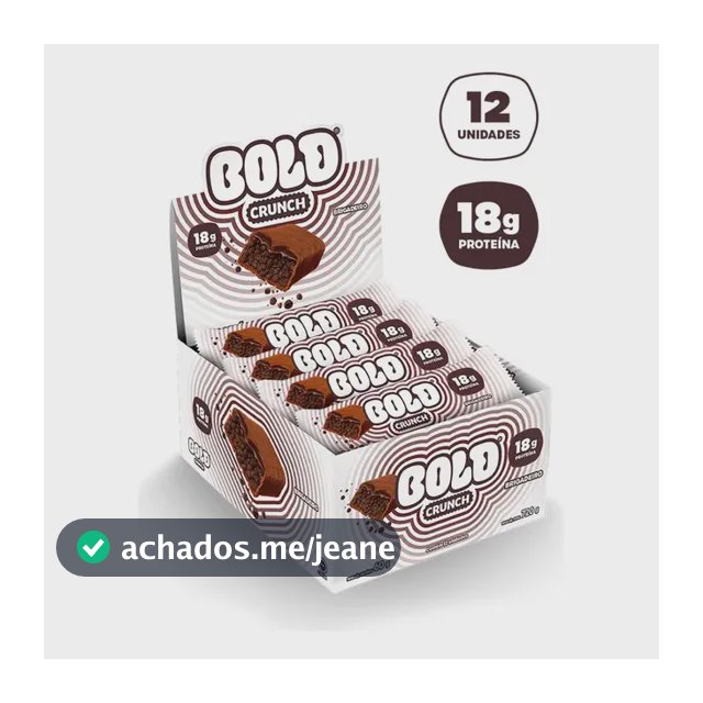 Bold Crunch Brigadeiro 60g Caixa 12 Unidades