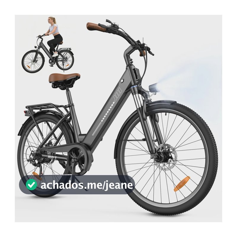 Bicicleta Elétrica UcityS para Adulto com Motor 750W e Bateria Removível 36V 13Ah