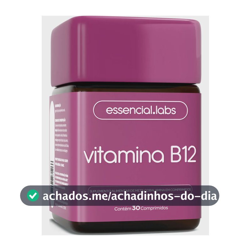 VITAMINA B12 Metilcobalamina - Fórmula com Máxima Pureza e Concentração - 30 Doses