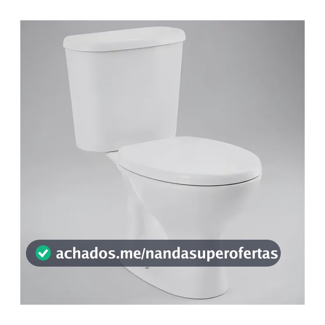 Vaso Sanitário + Caixa Acoplada Hervy Louças Cor Branco